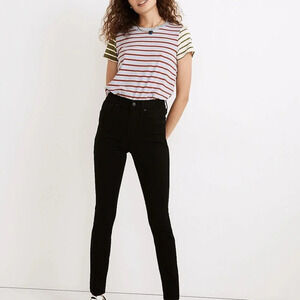 Madewell Black 10”‎ High Rise Skinny Jeans